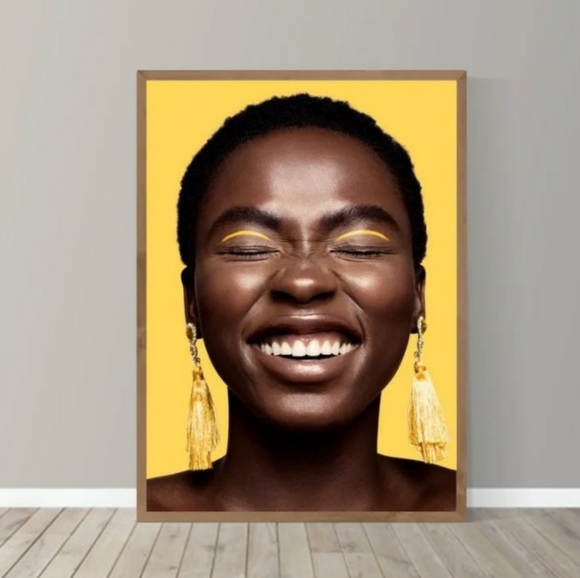 Melanin & Yellow Queen Art Print- 22x33 - Picture 1 of 2